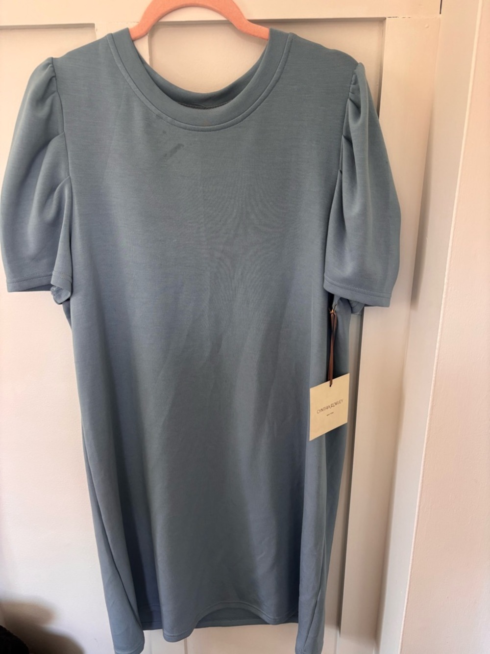Cynthia Rowley Soft Slate Blue Shift Dress NWT Size XL
